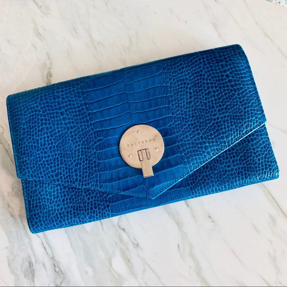 Smythson Travel Organizer Clutch Wallet